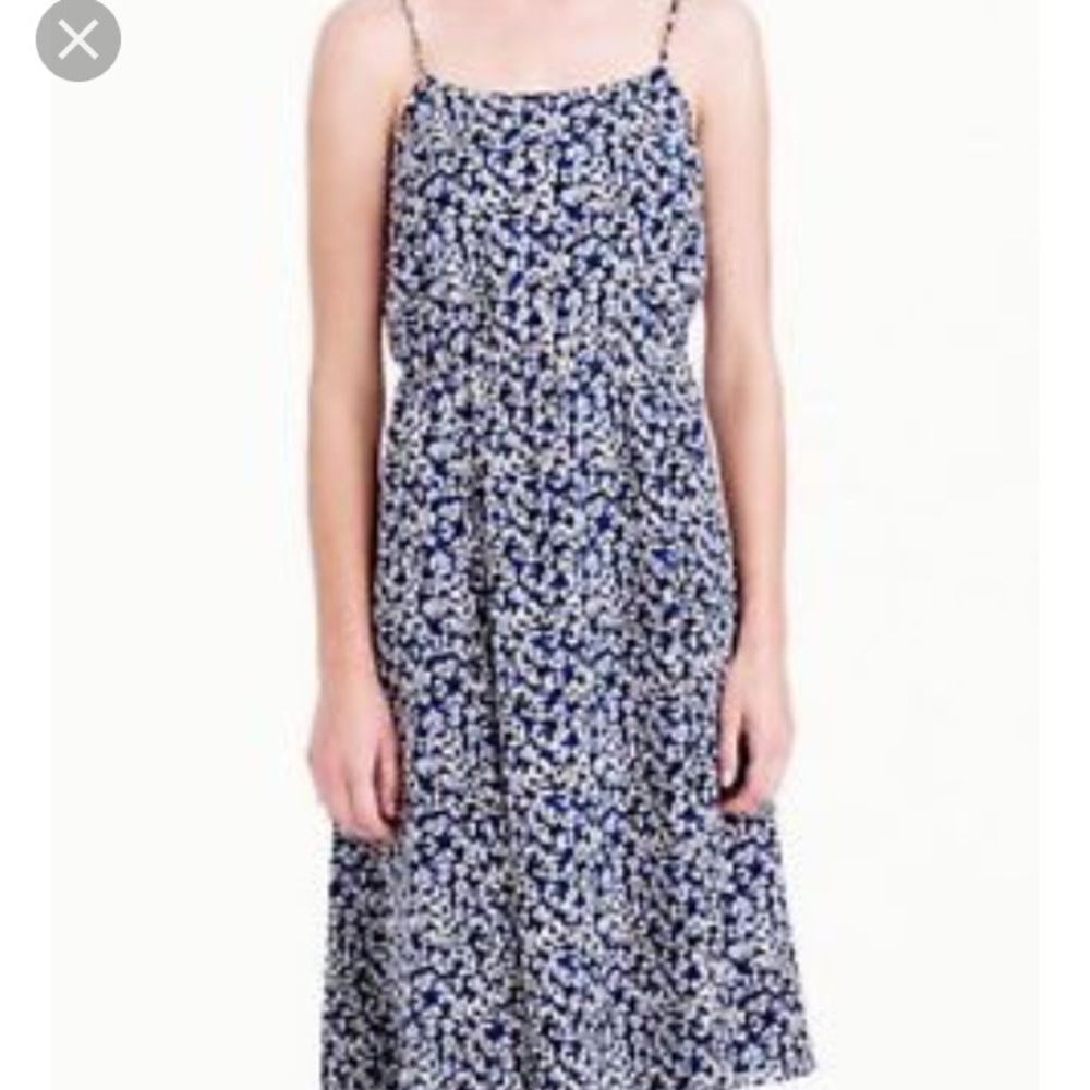 J. Crew sundress in blue floral